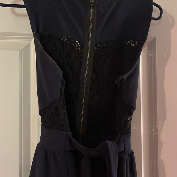 Beautiful navy with black cutout lace dress - Picture 5 of 5